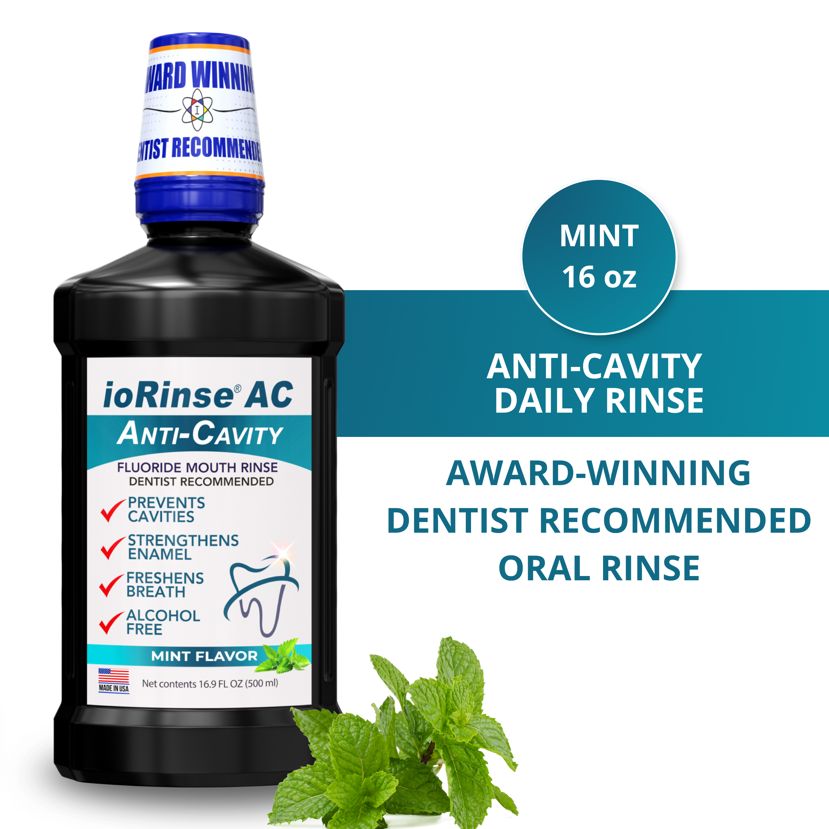 ioRinse AC 薄荷 500mL(图示旧版)包装参考图